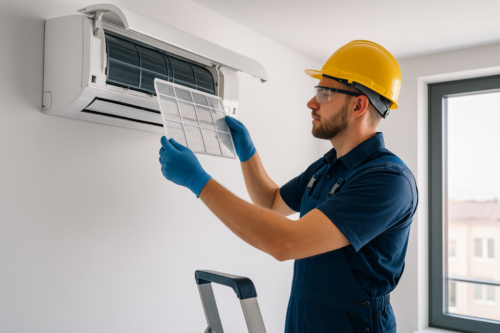 rappresentazione di manutenzione climatizzatore